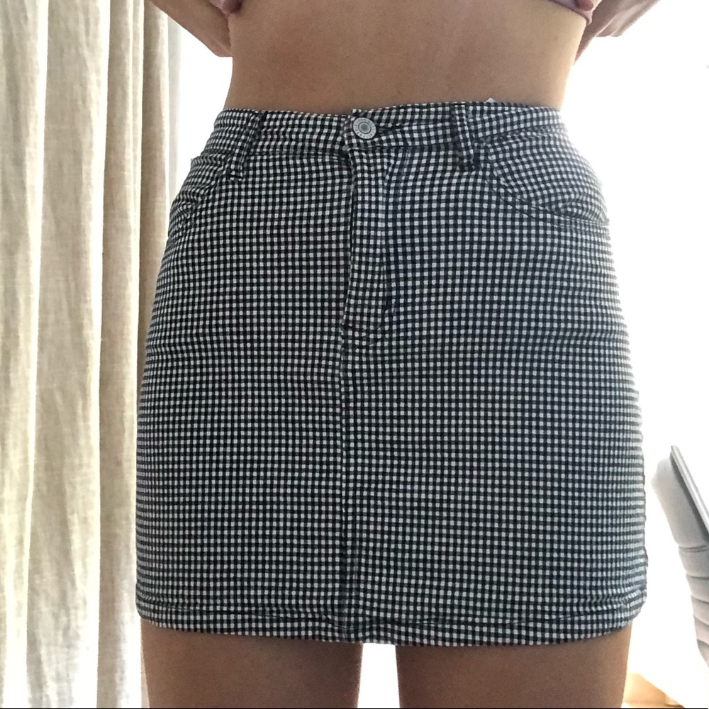 brandy Melville checkered skirt
